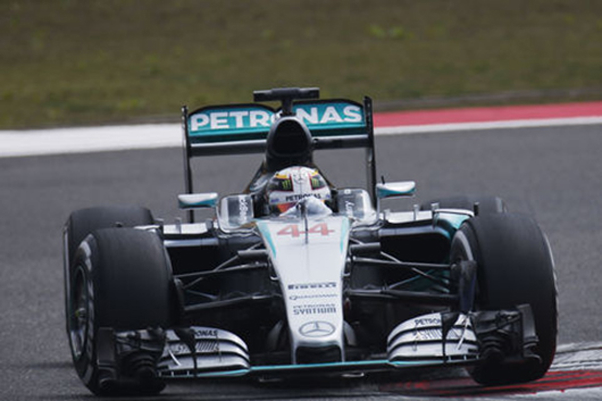 F1中国GP フリー走行1回目:ルイス・ハミルトンがトップタイム