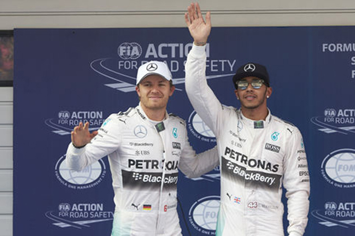 メルセデス:圧倒的な強さでフロントロー独占 / F1中国GP 予選