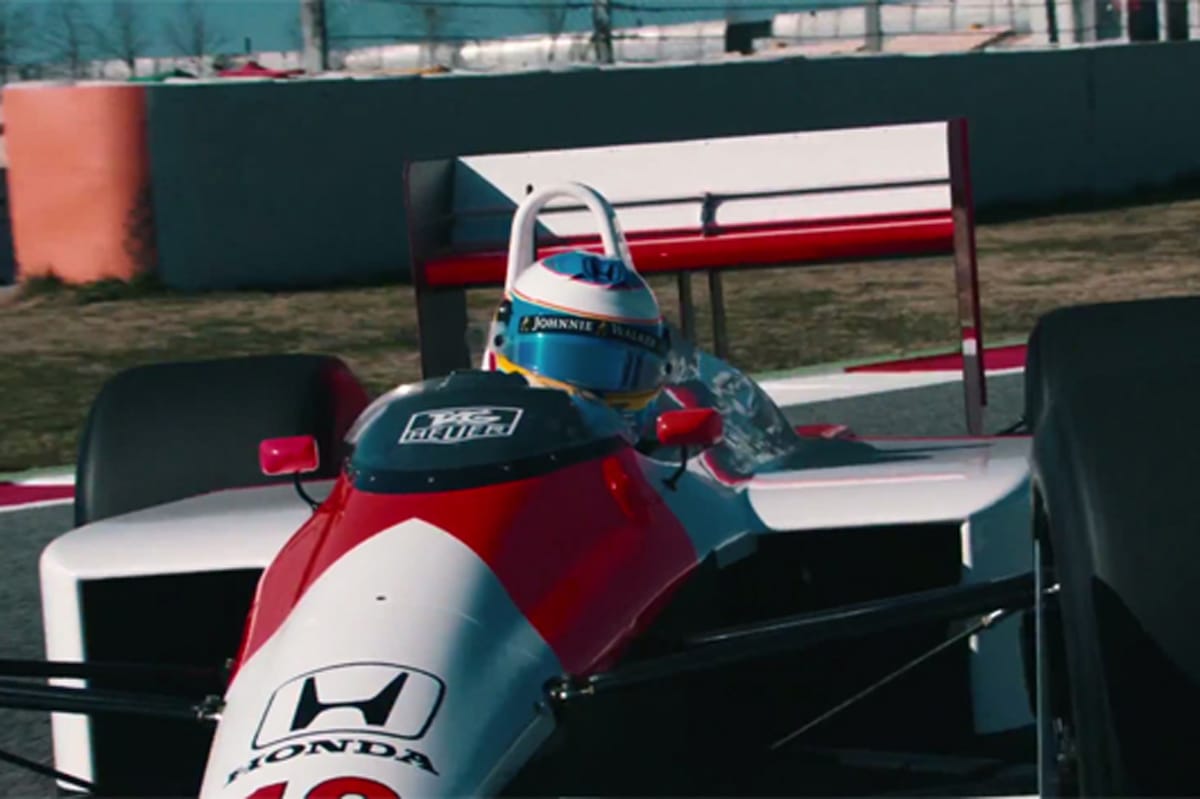 【動画】 フェルナンド・アロンソ、アイルトン・セナのMP4/4をドライブ