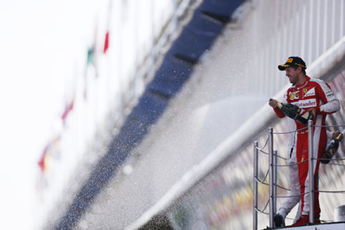 フェラーリ：セバスチャン・ベッテルが3位表彰台 / F1スペインGP
