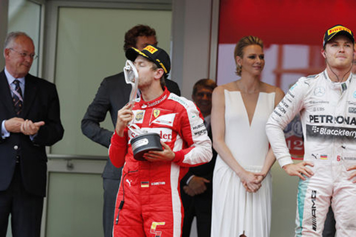 フェラーリ：セバスチャン・ベッテルが2位表彰台 / F1モナコGP
