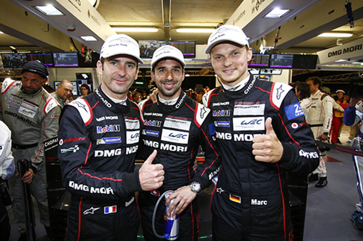 ポルシェ、919ハイブリッドが予選で1-2-3位を獲得/ル・マン24時間レース