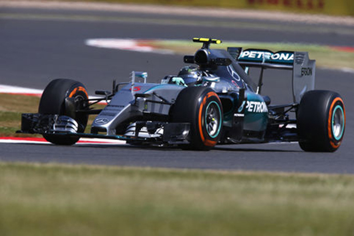 F1イギリスGP フリー走行2回目:ニコ・ロズベルグがトップタイム