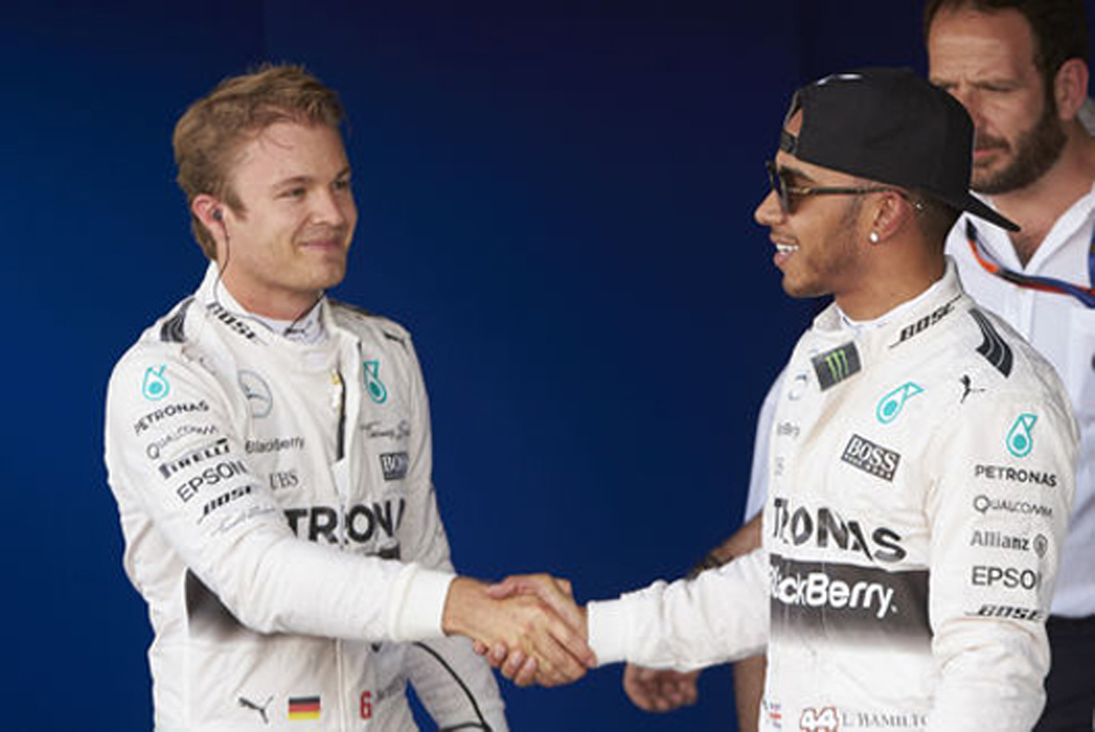 メルセデス、ルイス・ハミルトンとニコ・ロズベルグに“交戦規定”