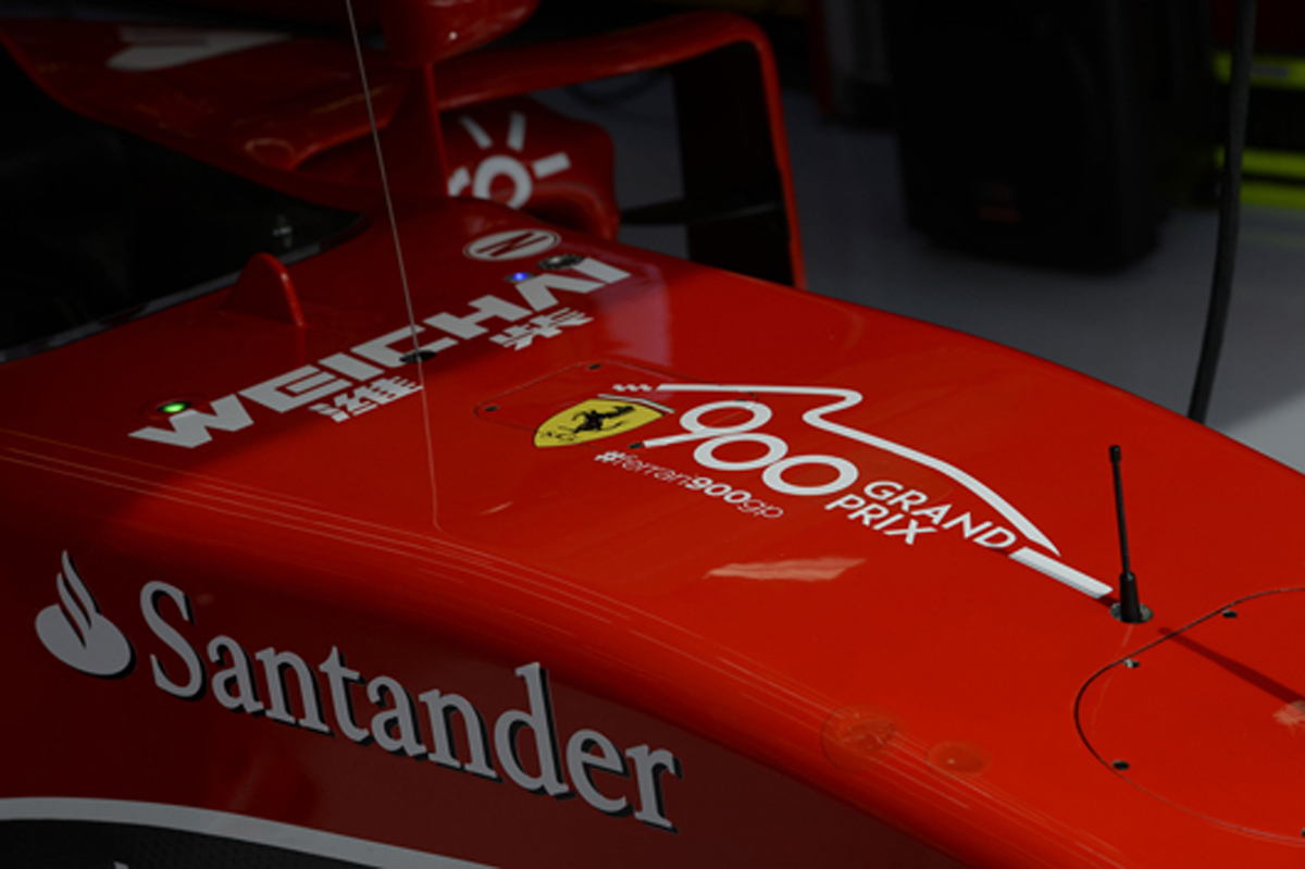 フェラーリ、F1参戦900戦目のメモリアルレース