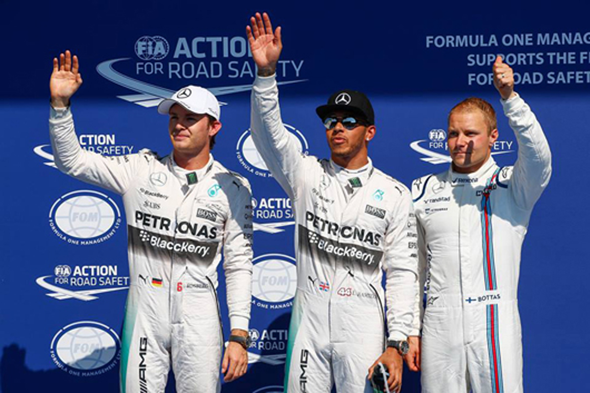 2015年 F1ベルギーGP:スターティンググリッド
