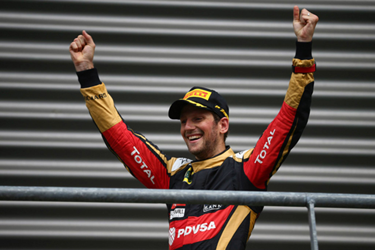 ロータス：グロージャンが今季チーム初の表彰台 / F1ベルギーGP