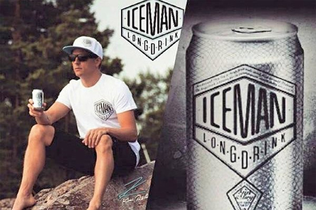 キミ・ライコネン、アルコール飲料「アイスマン」の顔に
