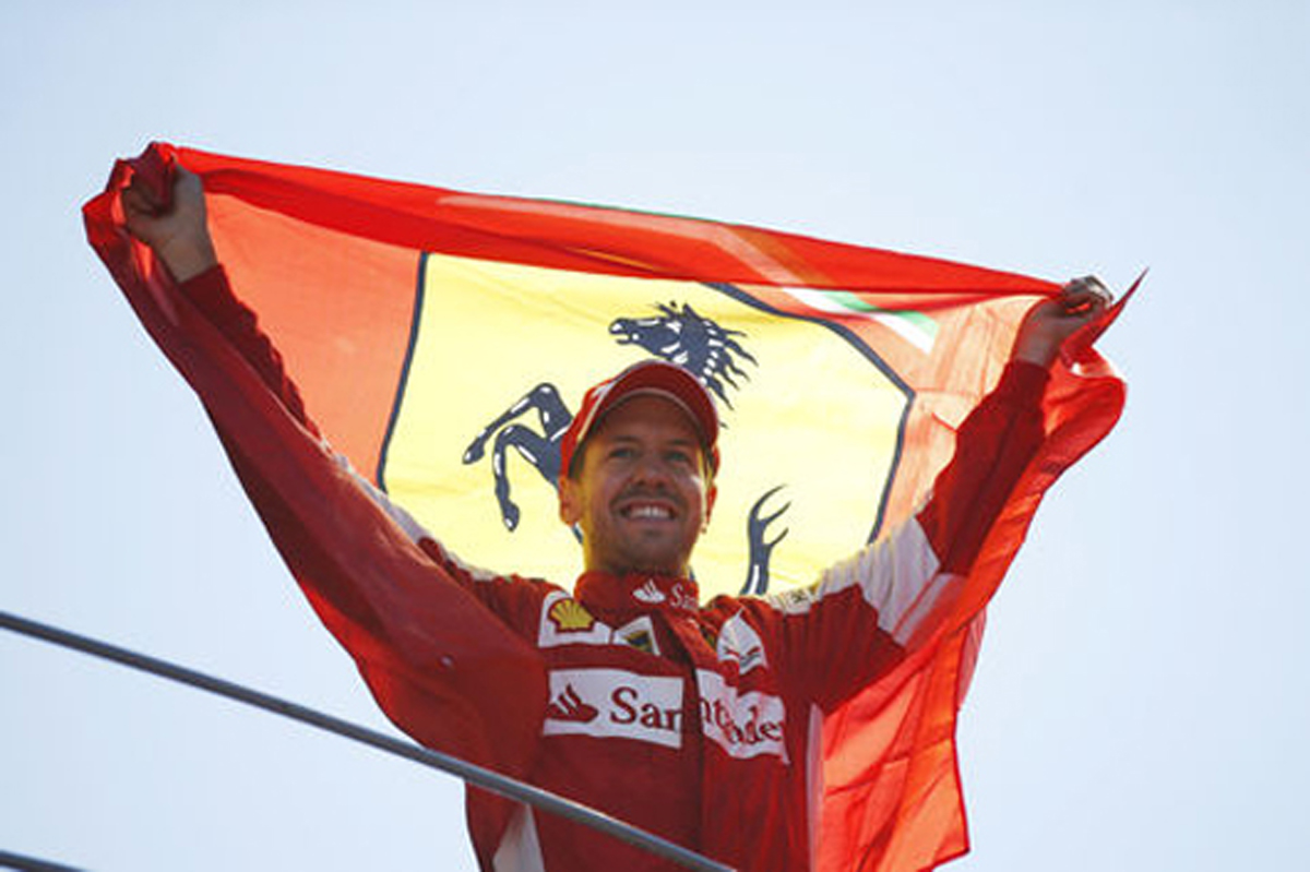 フェラーリ:ティフォシの前で2位表彰台 / F1イタリアGP