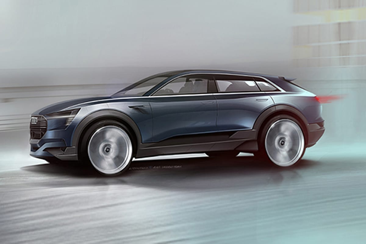アウディ、SUV電気自動車をフランクフルトモーターショーで公開