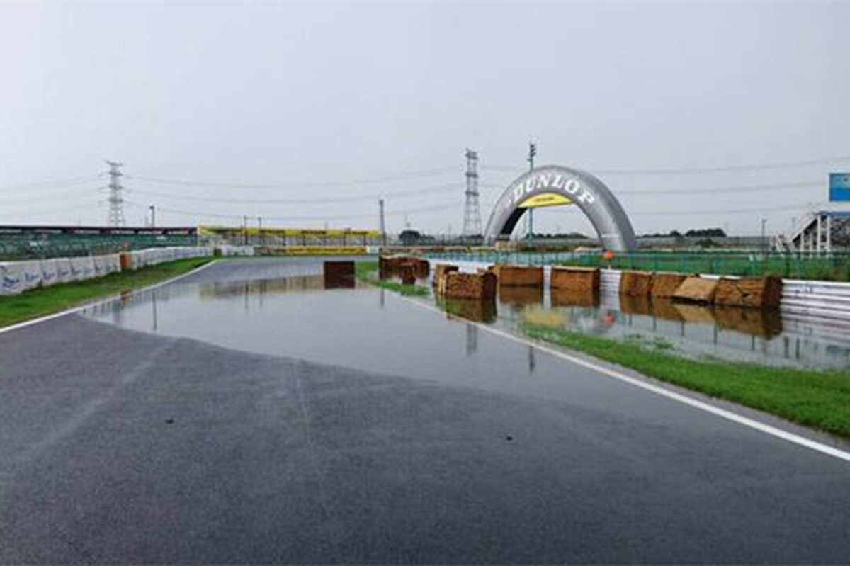 筑波サーキット、台風18号被害により9月30日まで営業自粛