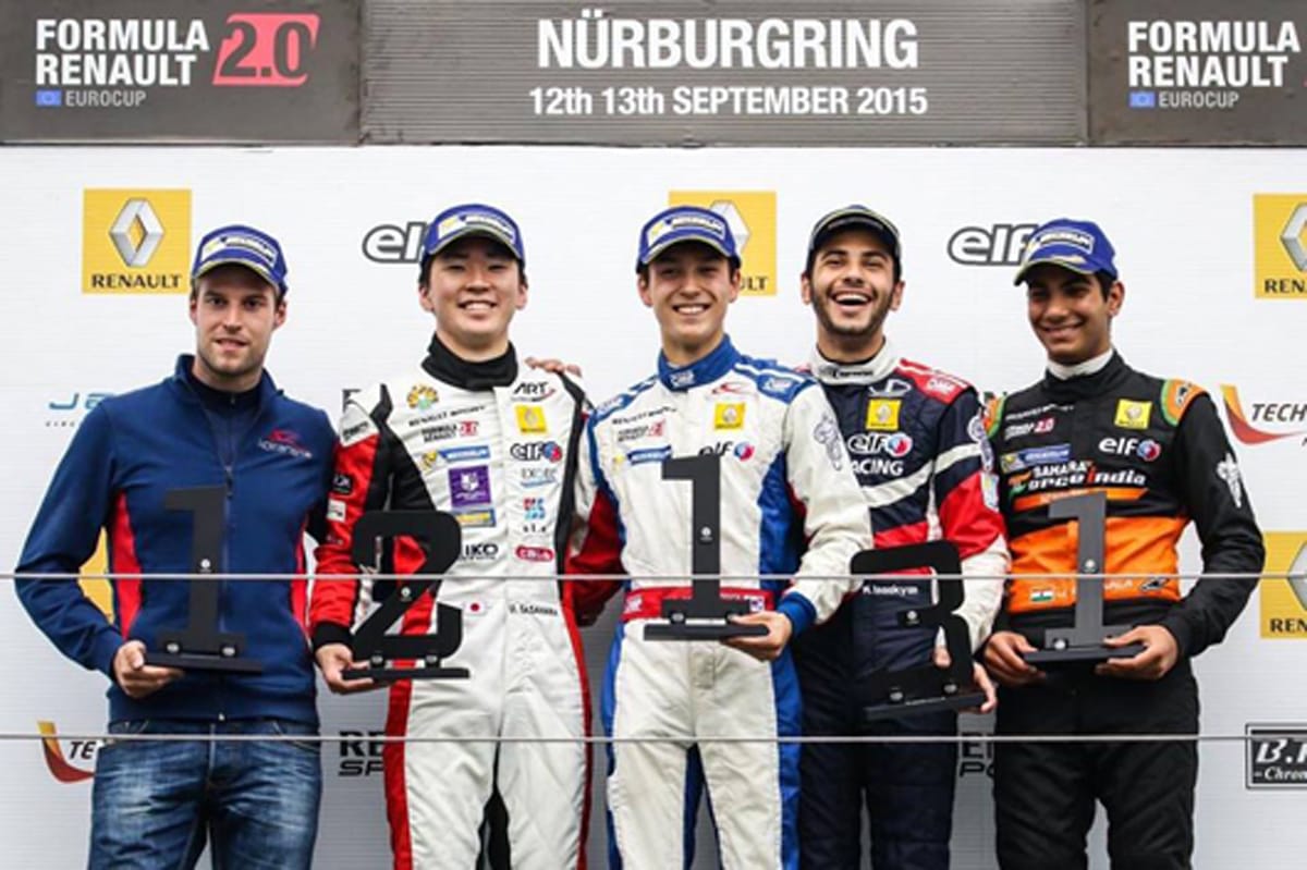 笹原右京、2位表彰台を獲得 / ユーロカップ・フォーミュラ・ルノー2.0