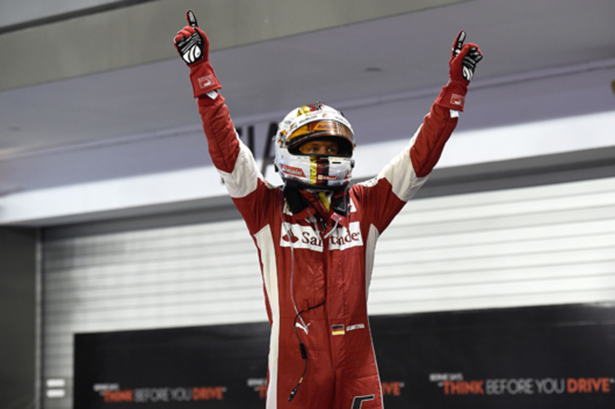 フェラーリ:今季初のダブル表彰台 / F1シンガポールGP