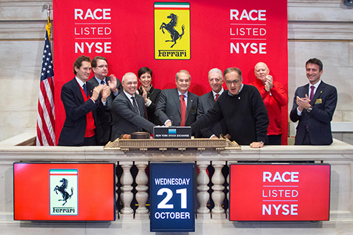 フェラーリ、ニューヨーク証券取引所に上場 / 証券コードは「RACE」