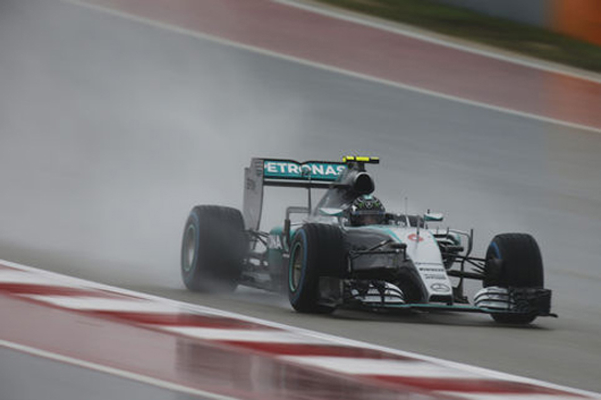 F1アメリカGP 予選：悪天候でQ3が中止。ニコ・ロズベルグがポール！