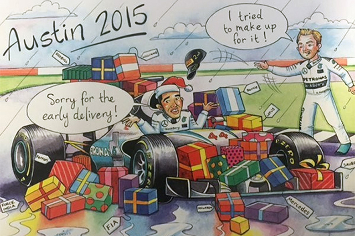 バーニー・エクレストン クリスマスカード 2015年