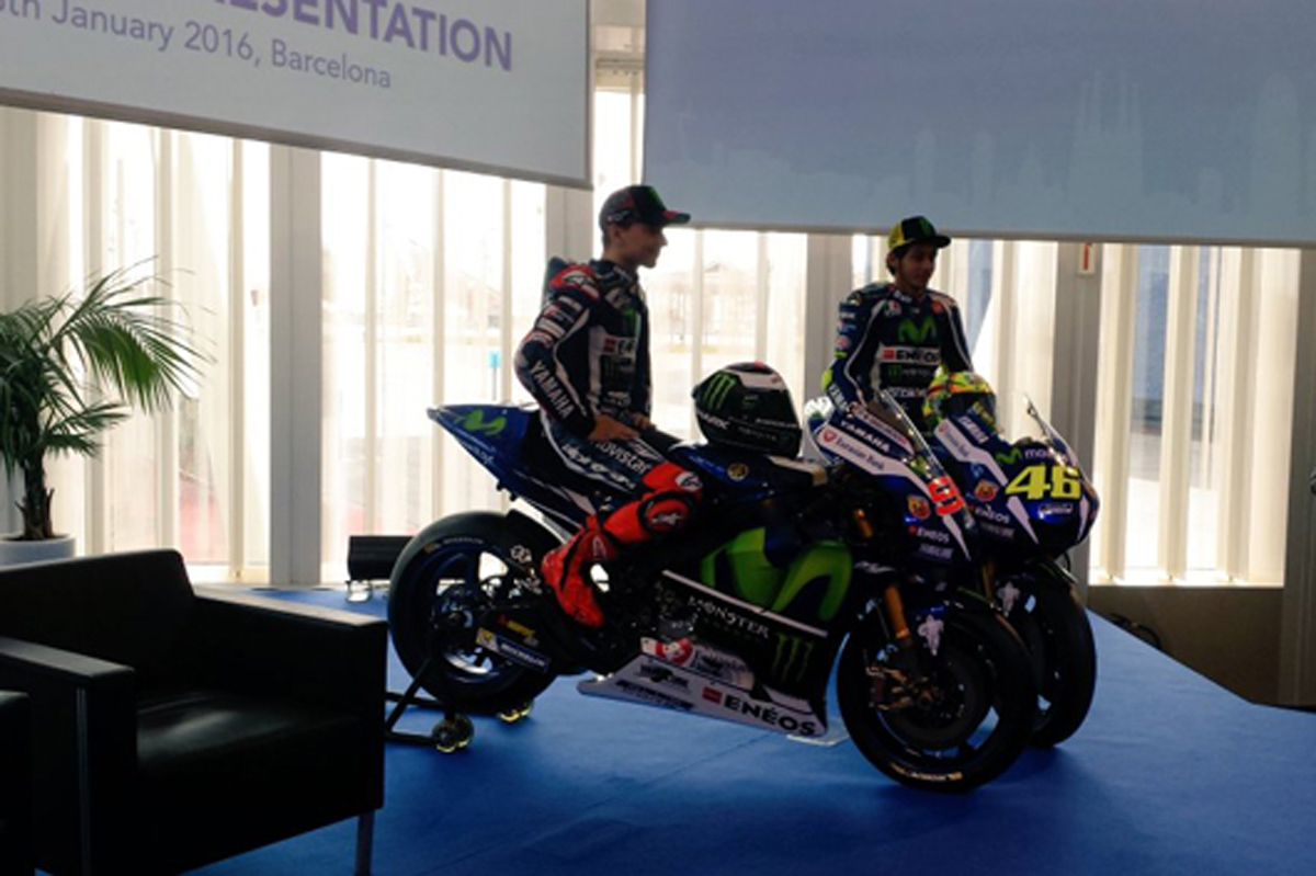 ヤマハ、2016年型MotoGPマシン『YZR-M1』を発表