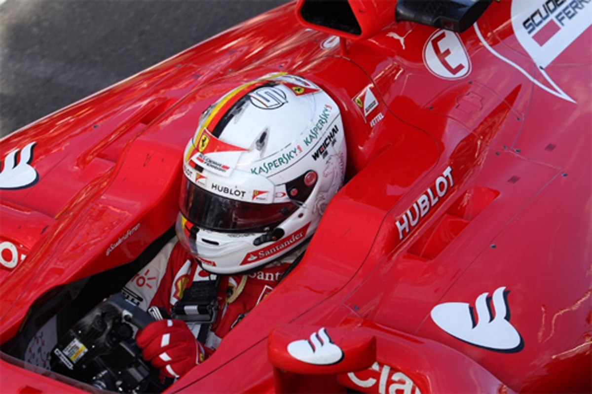 セバスチャン・ベッテル、フェラーリの2014年F1マシンで始動
