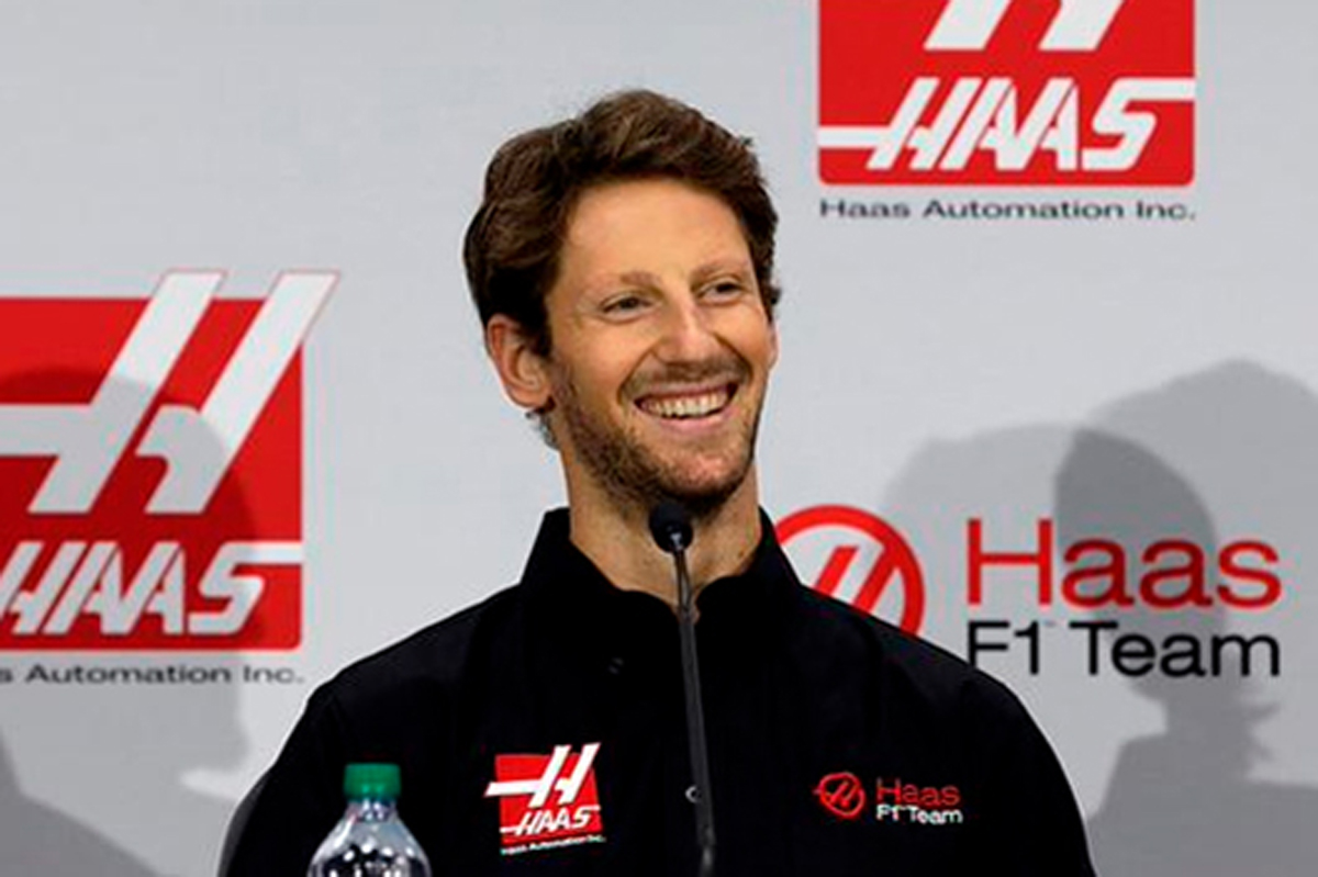 ロマン・グロージャン、ハースのF1マシンをシミュレーターで初走行