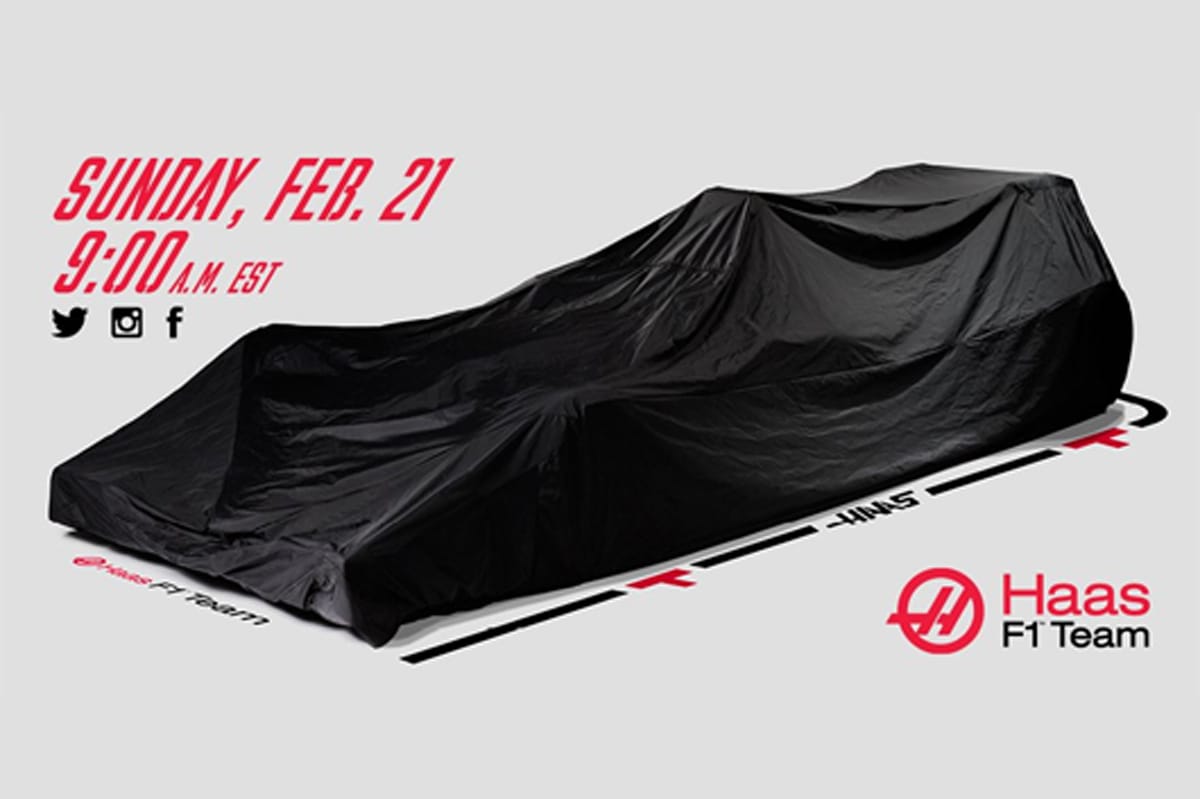 ハース、2016年F1マシンを21日(日)に披露