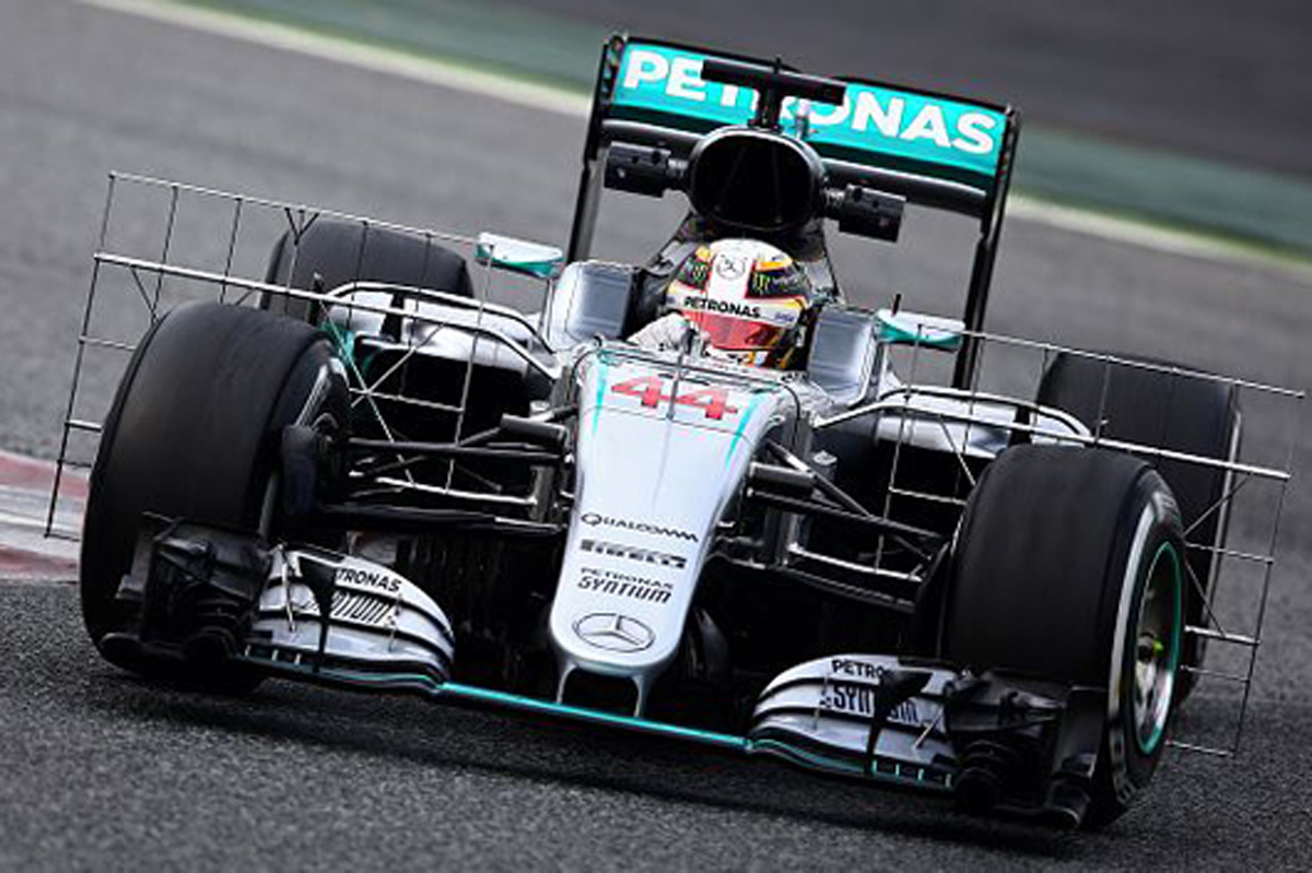 F1バルセロナテスト2日目 午前：ルイス・ハミルトンがトップタイム