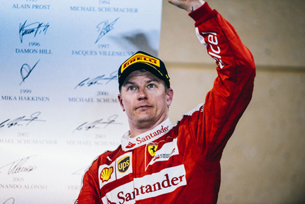 フェラーリ：キミ・ライコネンが2位表彰台 / F1バーレーンGP