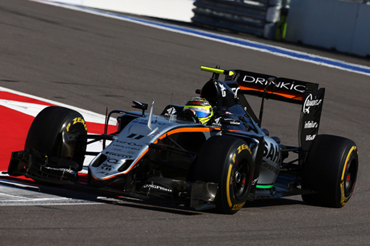 フォース・インディア：セルジオ・ペレスが今季初ポント獲得 / F1ロシアGP