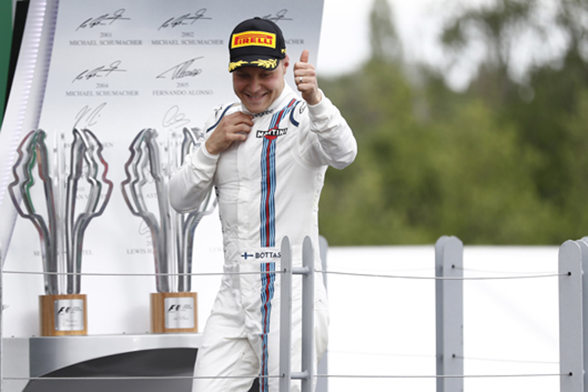 ウィリアムズ：バルテリ・ボッタスが今季チーム初表彰台 / F1カナダGP