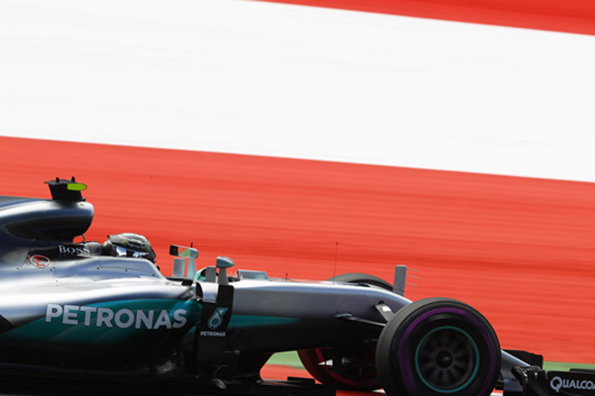 F1オーストリアGP フリー走行2回目:ニコ・ロズベルグがトップタイム