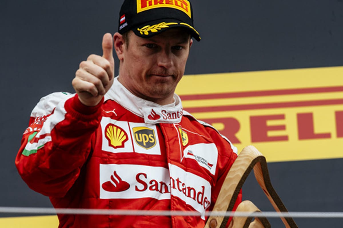 フェラーリ:キミ・ライコネンが3位表彰台 / F1オーストリアGP