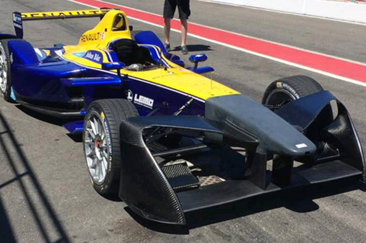 フォーミュラE:3rdシーズンは未来的なフロントウィング
