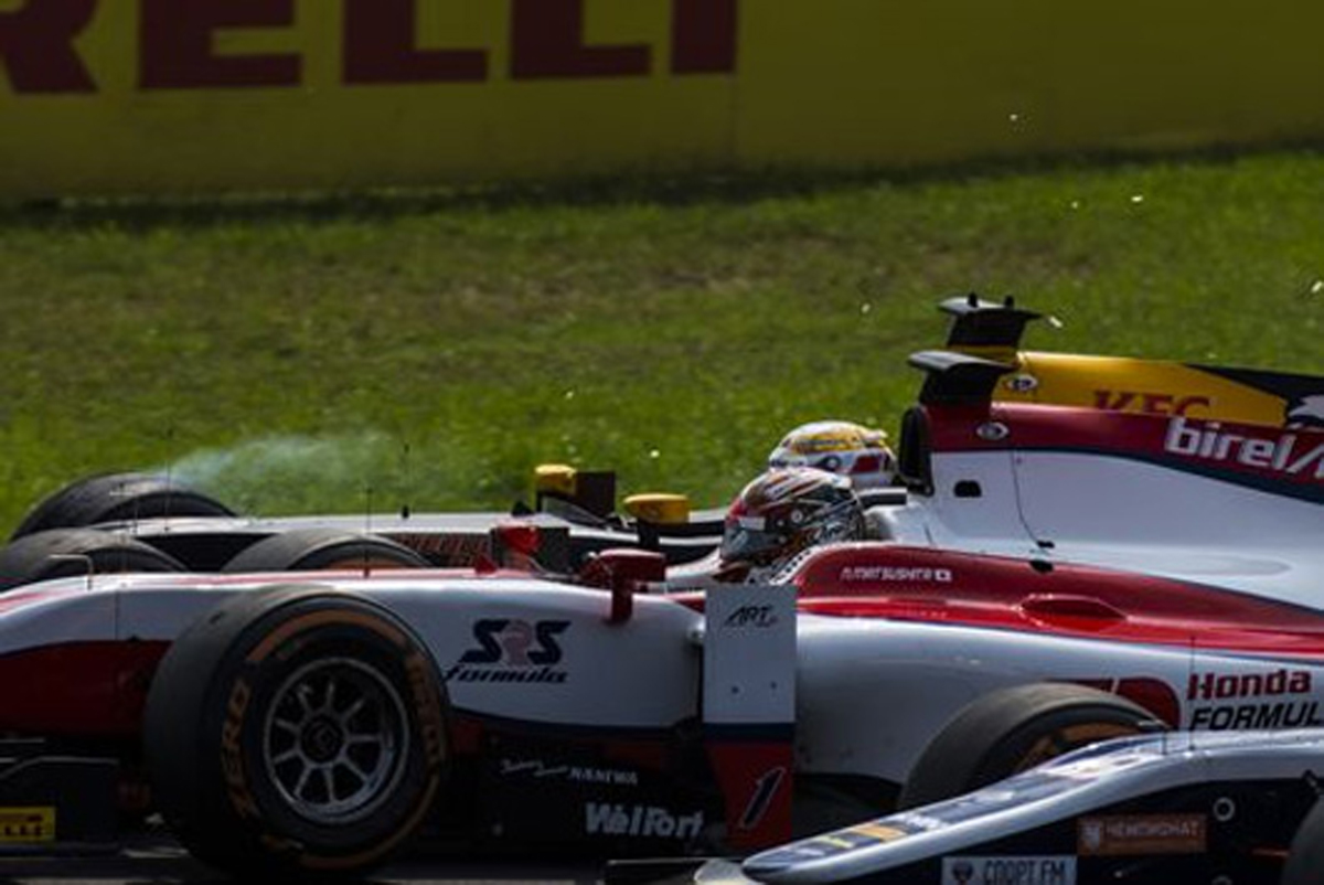 【GP2】 松下信治、スタート直後の多重クラッシュに巻き込まれてリタイア