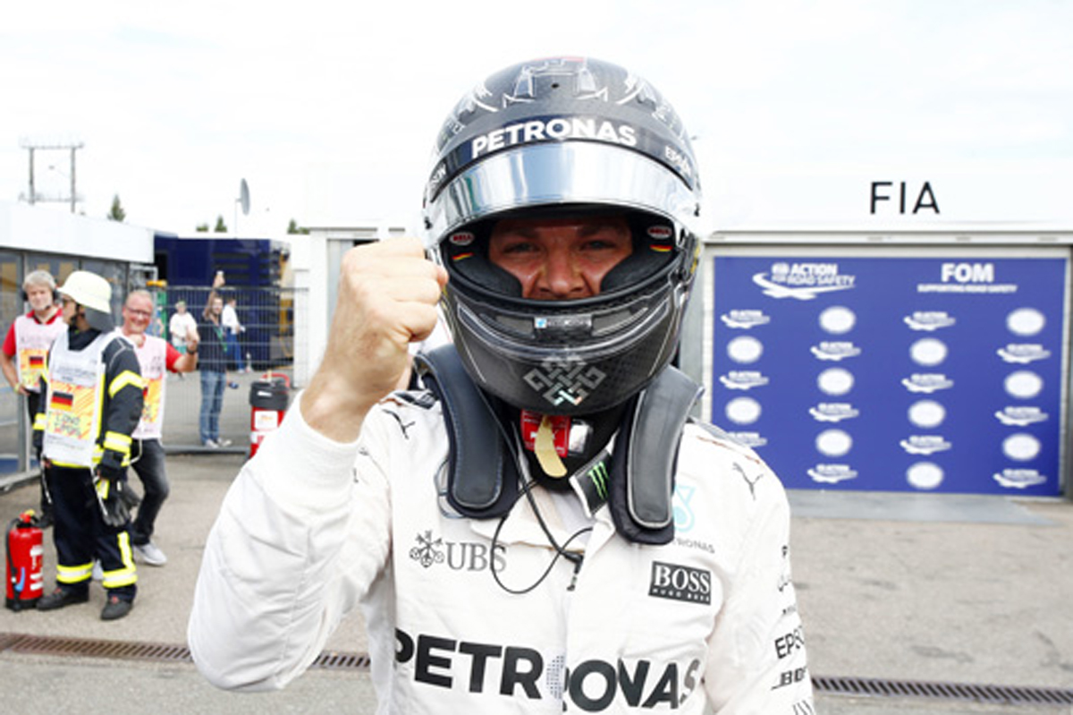 メルセデス：ロズベルグが母国でポール獲得 / F1ドイツGP 予選