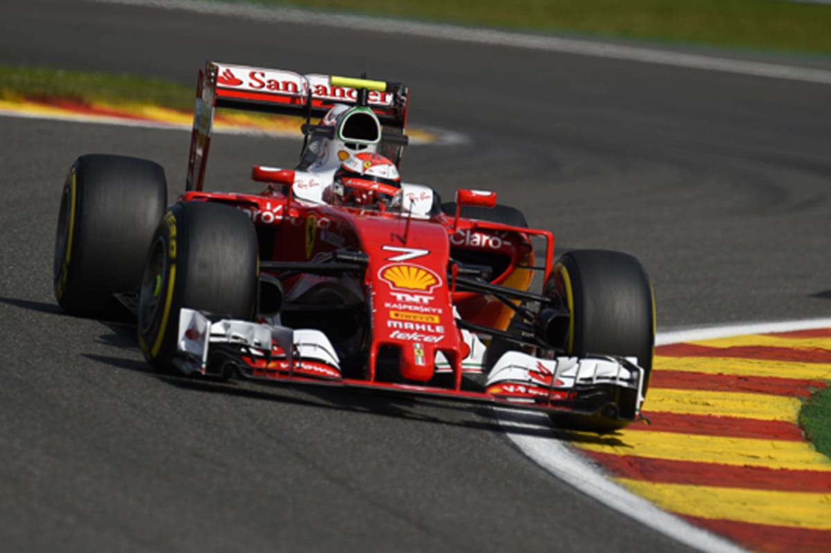 F1ベルギーGP フリー走行3回目:キミ・ライコネンがトップタイム
