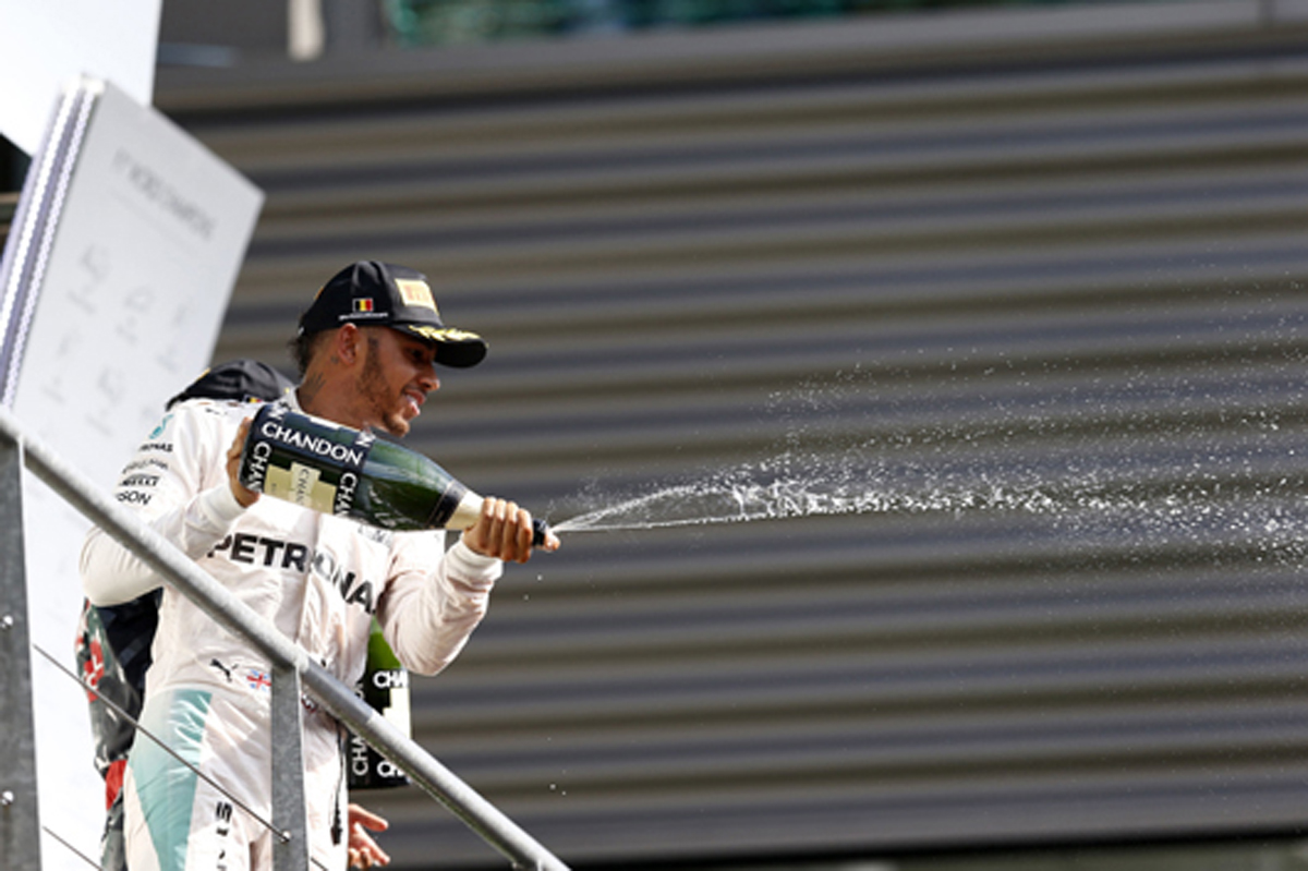 ルイス・ハミルトン、F1ベルギーGPの“ドライバー・オブ・ザ・デー”