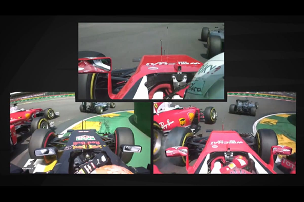【動画】 F1ベルギーGP:フェラーリ2台とマックス・フェルスタッペンの接触