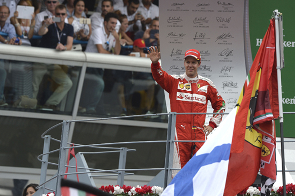 フェラーリ:ティフォシの前で表彰台を獲得 / F1イタリアGP