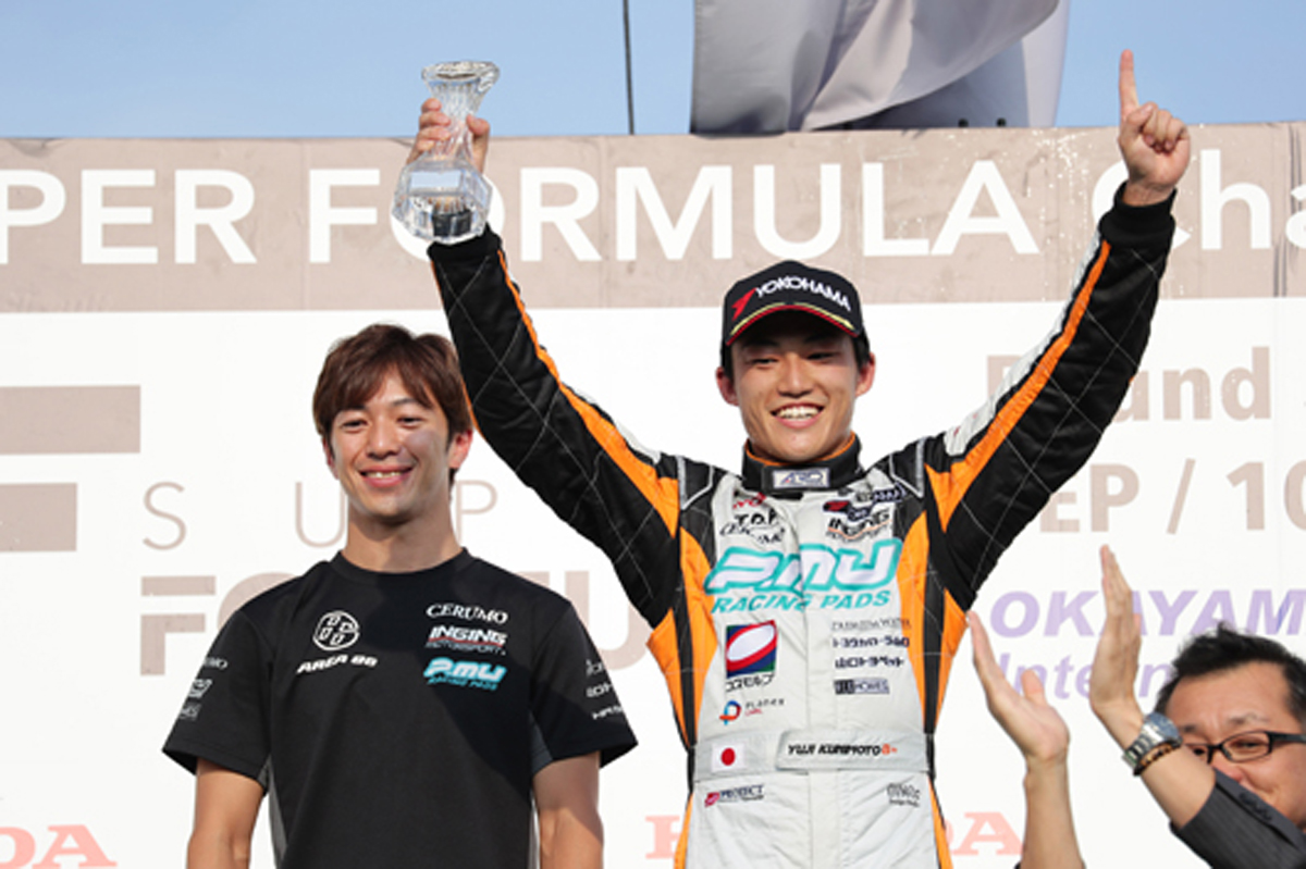 スーパーフォーミュラ 第5戦 岡山 レース2 結果：国本雄資が初優勝