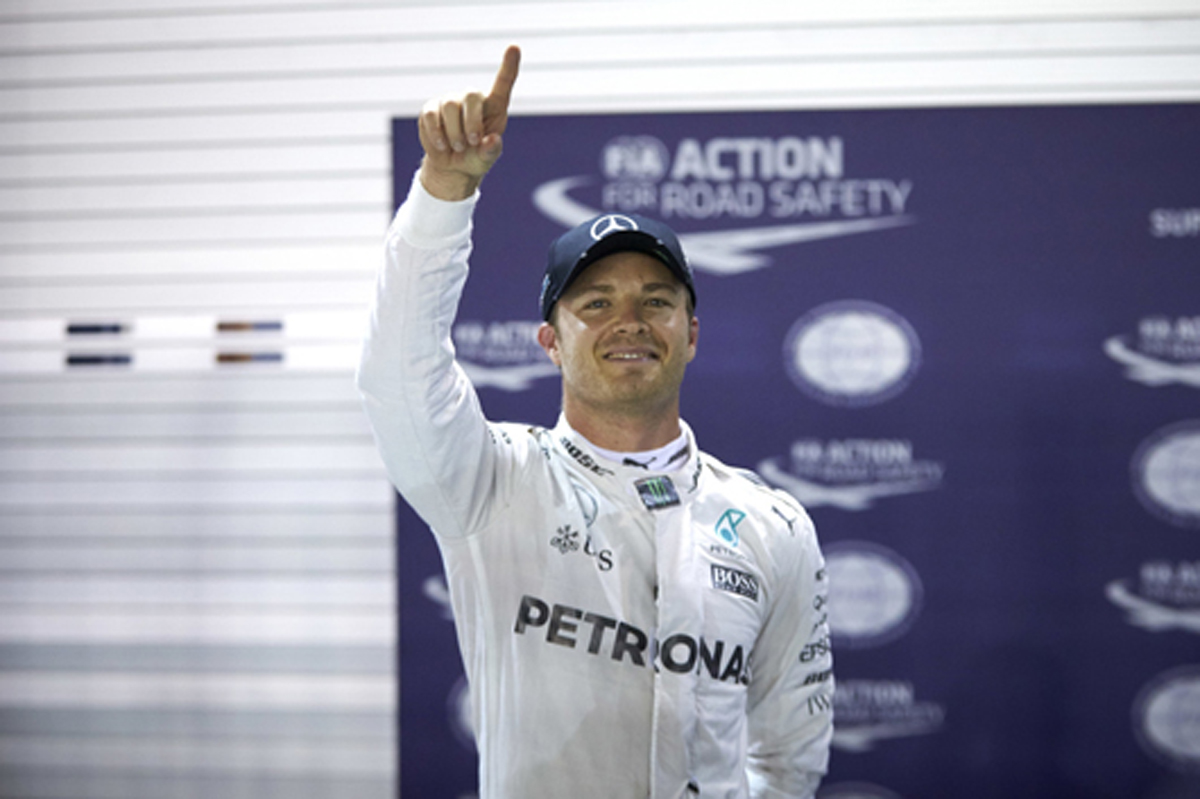 メルセデス：ロズベルグも自賛の圧巻ポール / F1シンガポールGP 予選