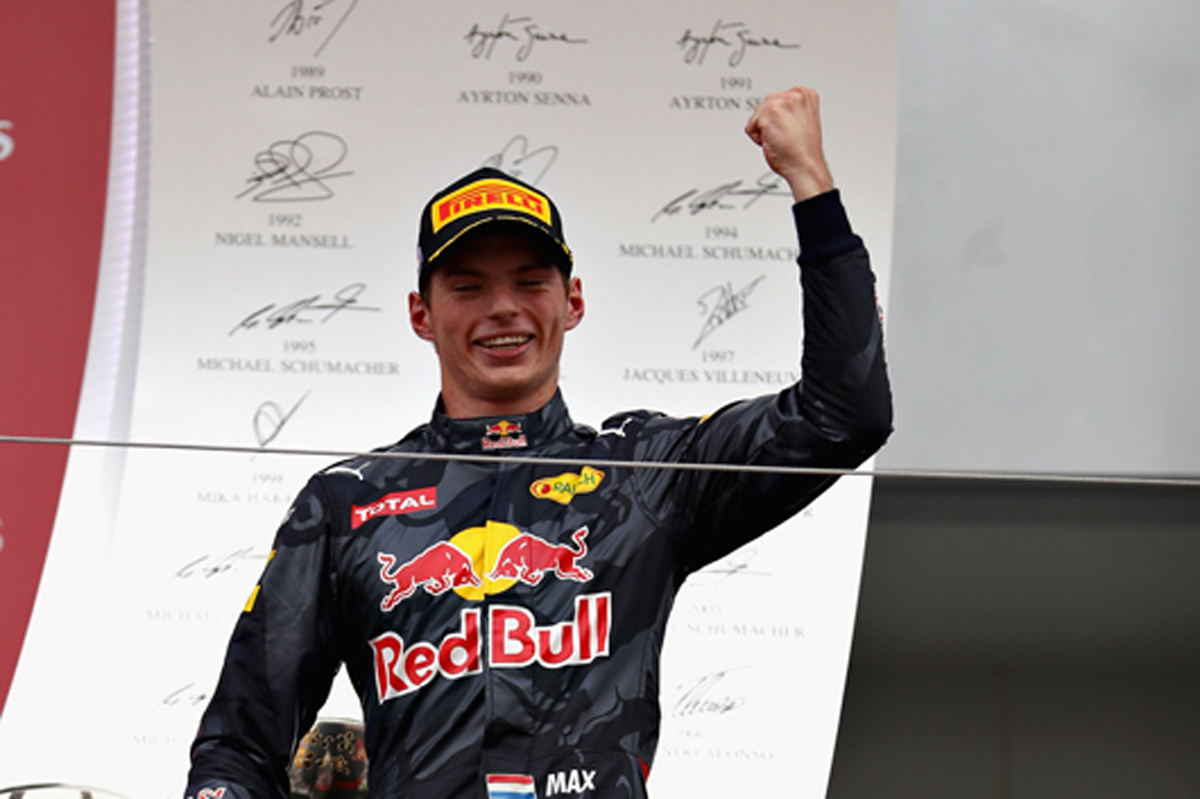 レッドブル:フェルスタッペンが粘りの2位表彰台 / F1日本GP
