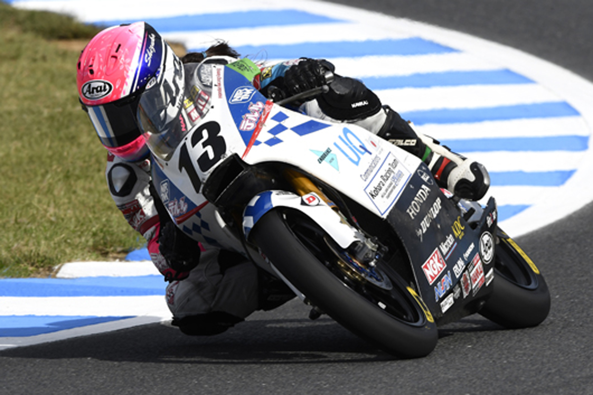 【Moto3】 岡崎静夏 「グランプリを走っているんだなと実感しました」
