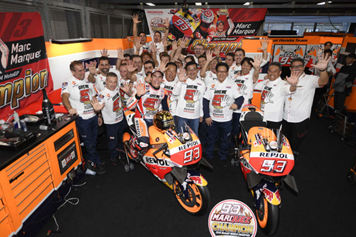 マルク・マルケス、MotoGP世界選手権でチャンピオンを獲得