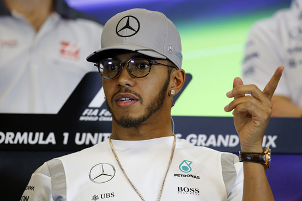 ルイス・ハミルトン、F1アメリカGPの記者会見は真面目に対応