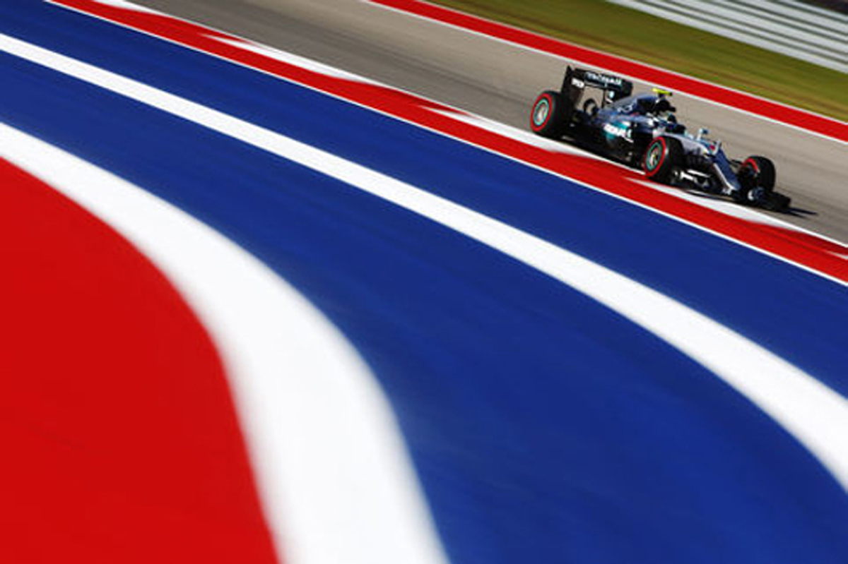 F1アメリカGP フリー走行2回目:ニコ・ロズベルグがトップタイム