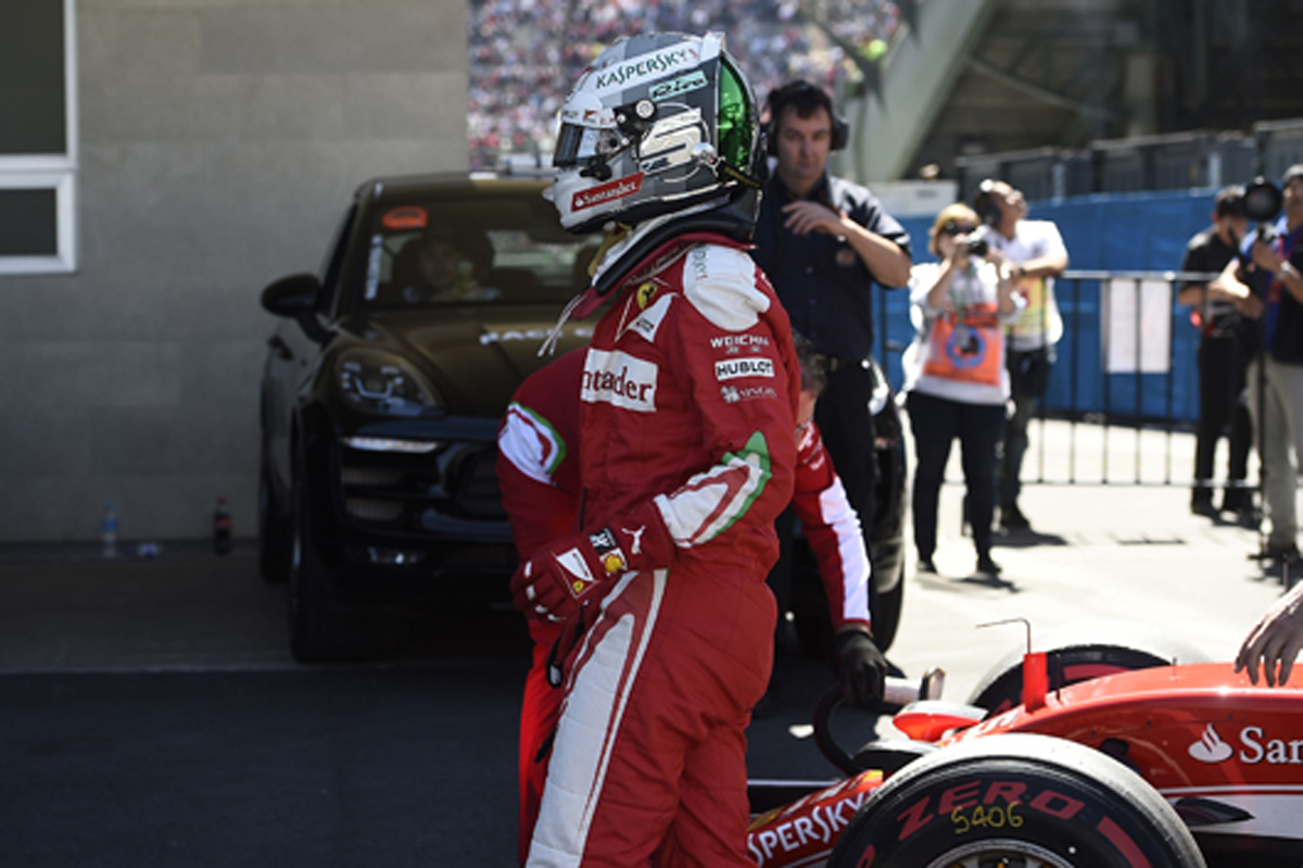 フェラーリ:セバスチャン・ベッテル、幻の表彰台 / F1メキシコGP