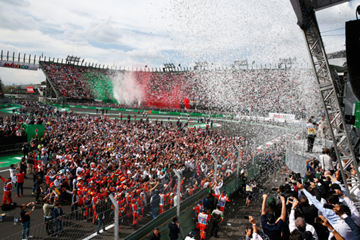 F1メキシコGP:昨年を上回るおよそ34万人を動員