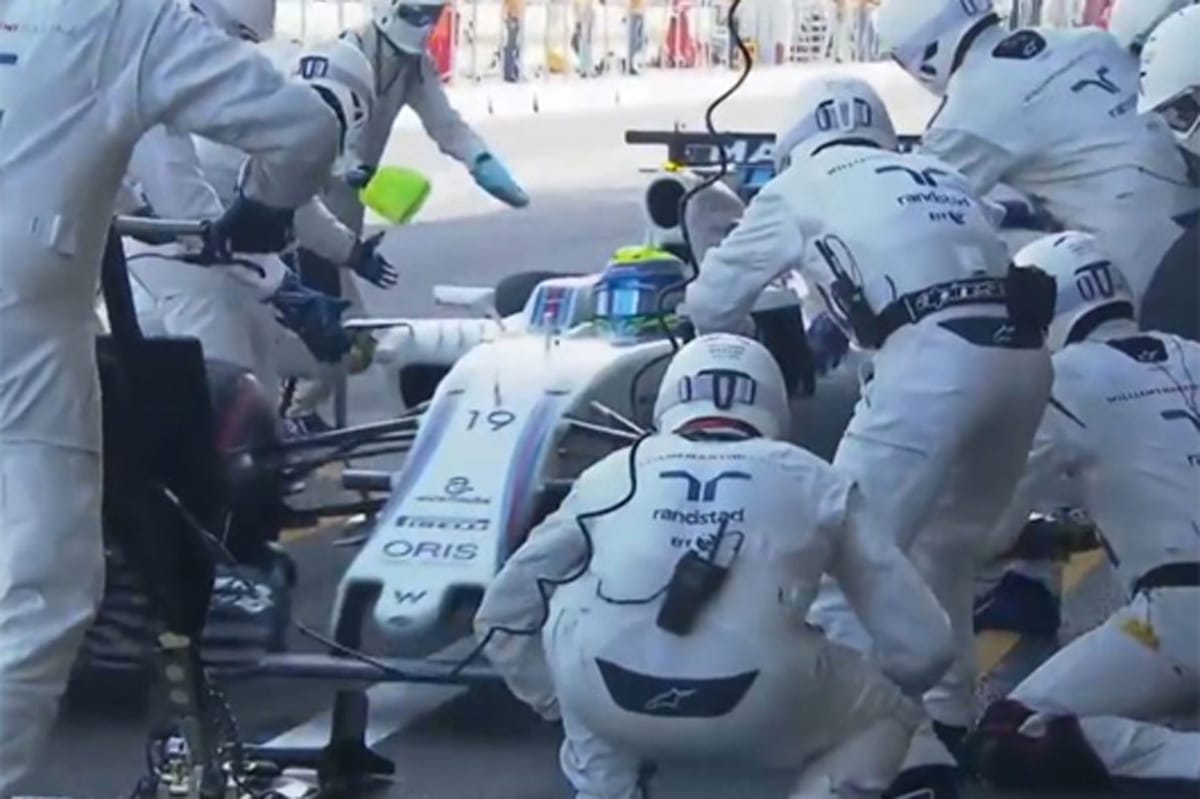 【動画】 ウィリアムズ、F1最速ピットストップ“1.92秒”を記録