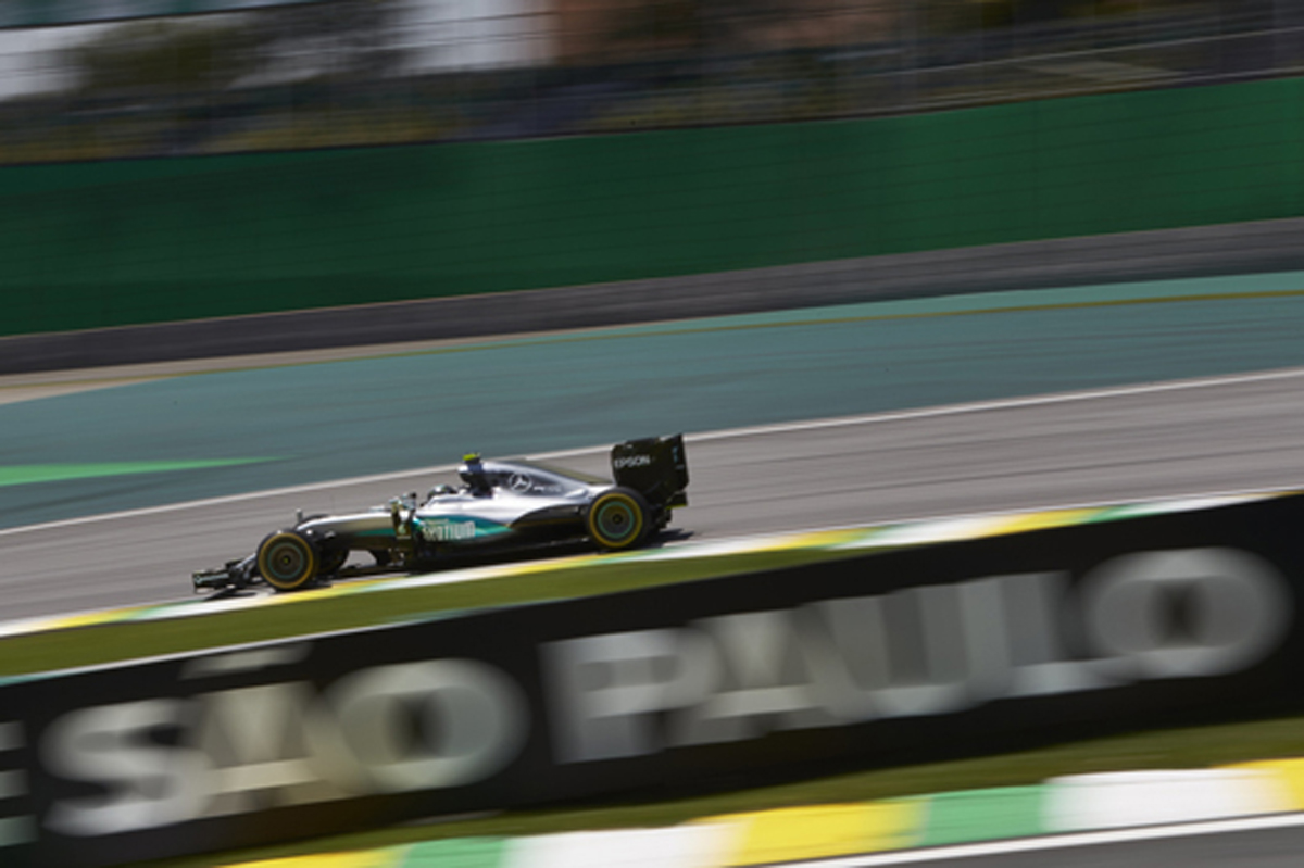 F1ブラジルGP フリー走行3回目:ニコ・ロズベルグがトップタイム