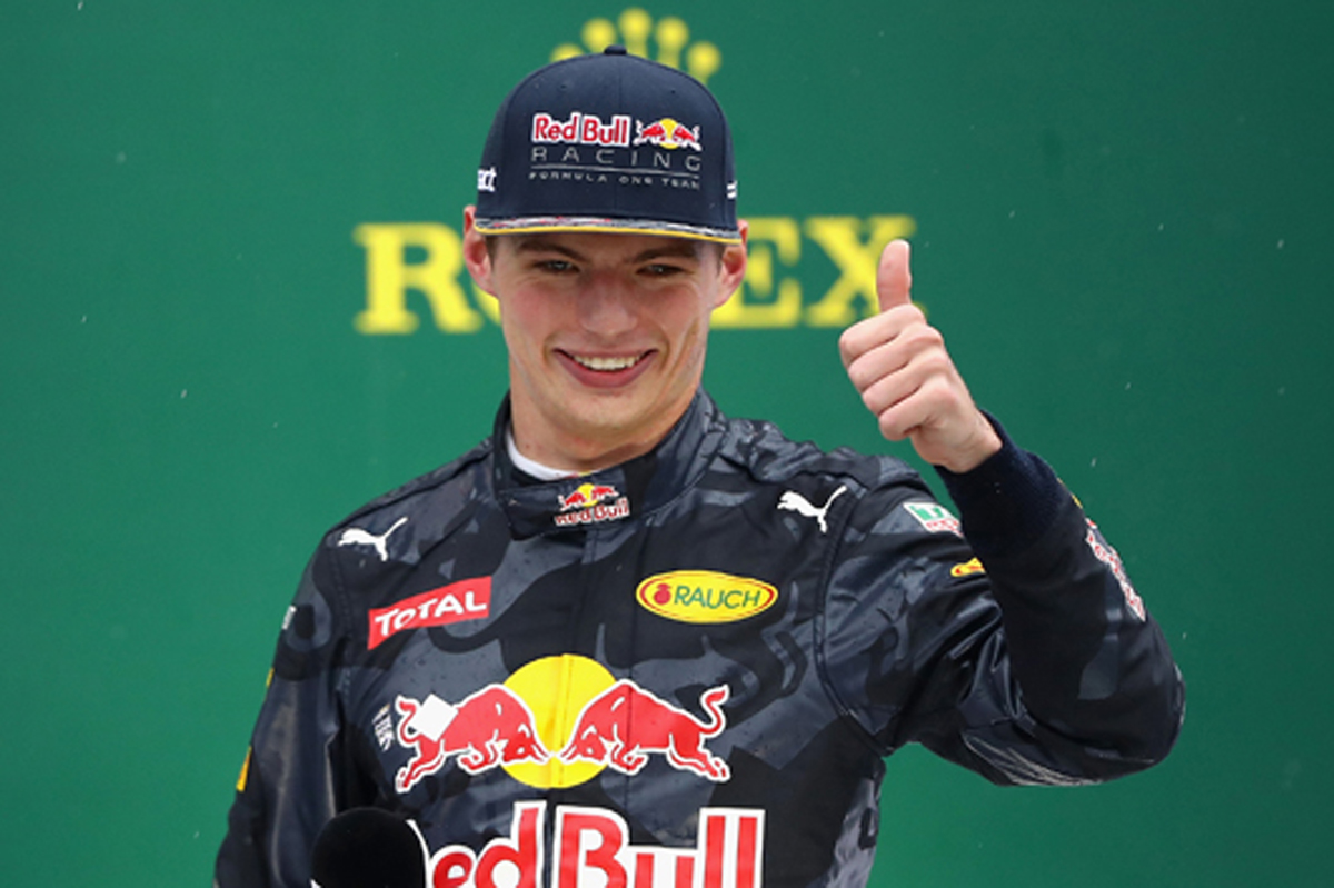 レッドブル:フェルスタッペンが見事な3位表彰台 / F1ブラジルGP