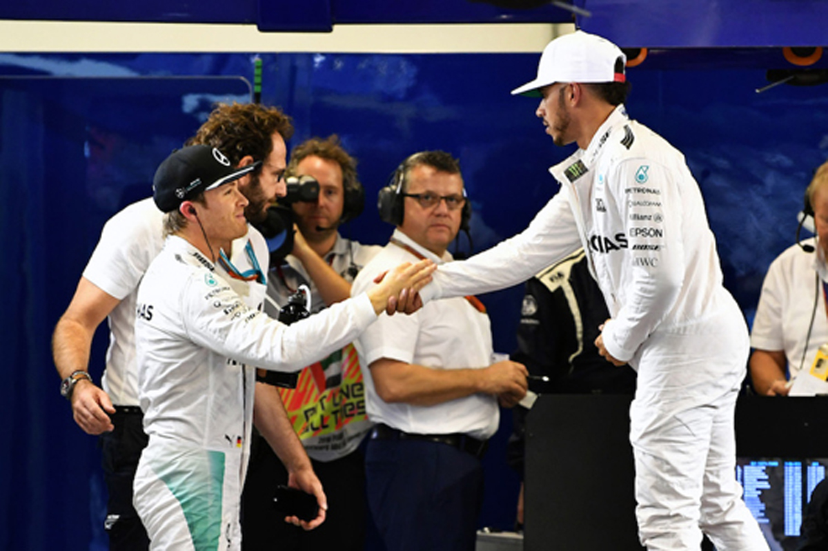 メルセデス:最前列から最終決戦へ / F1アブダビGP 予選